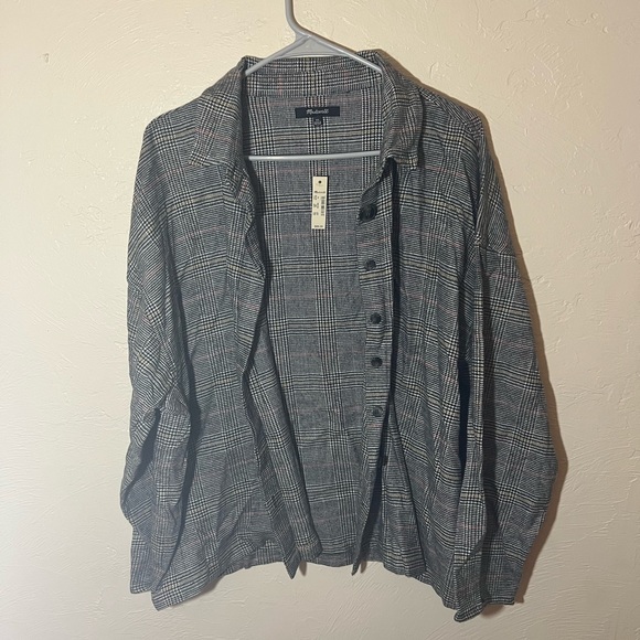 NWT Madewell Flannel Bromley Shirt in Ronan Plaid XL - Picture 4 of 7